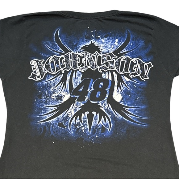 VINTAGE CHASE AUTHENTICS/NASCAR women's graphic jimmie johnson 48 tee, XL. - Picture 4 of 4